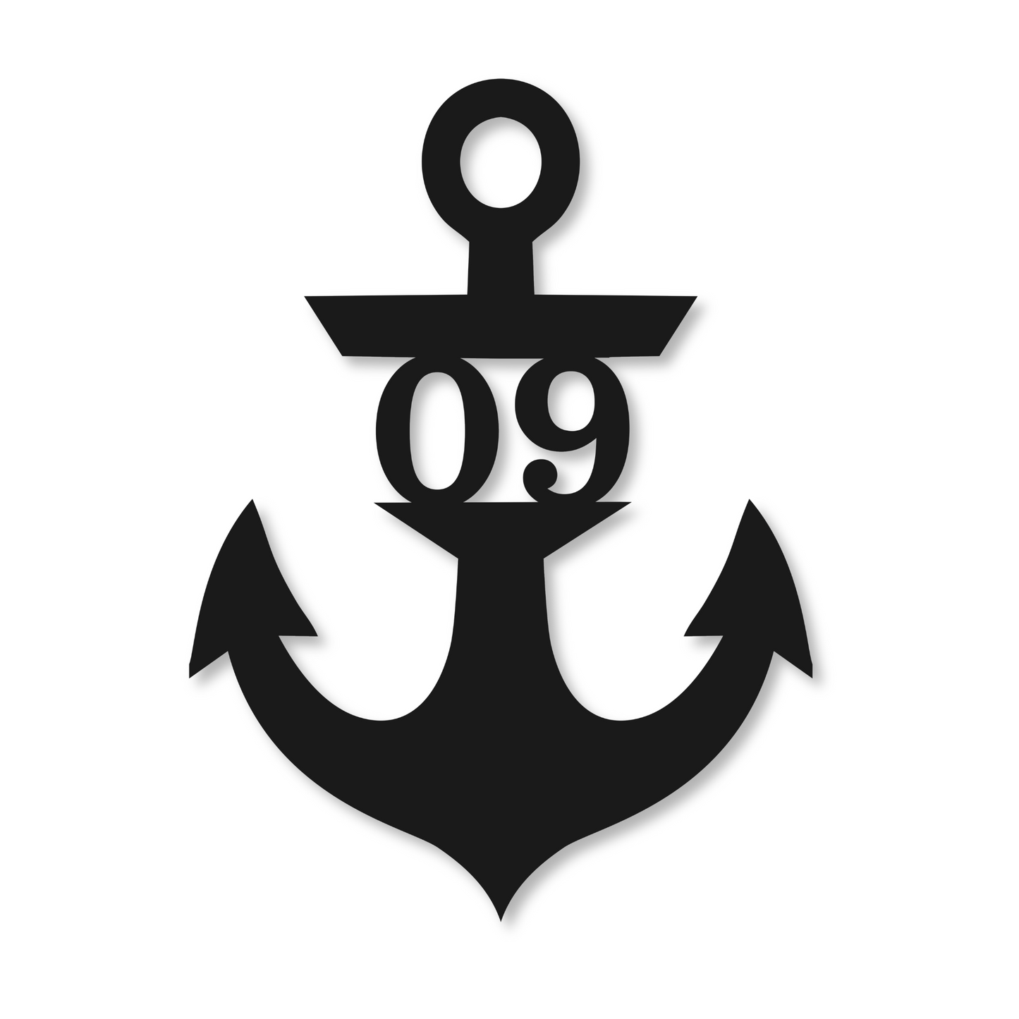 Anchor Address Sign | Metal Address Plaque