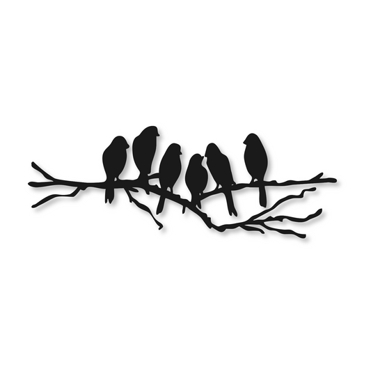 Birds on Branch Metal Decor | Birds on Branch Wall Art