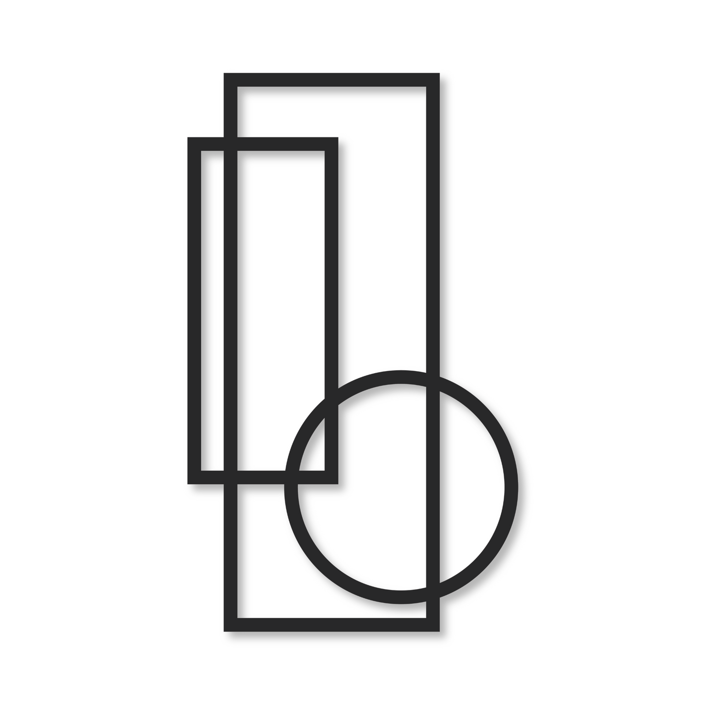 Modern Abstract Metal Wall Art | Steel Home Decor