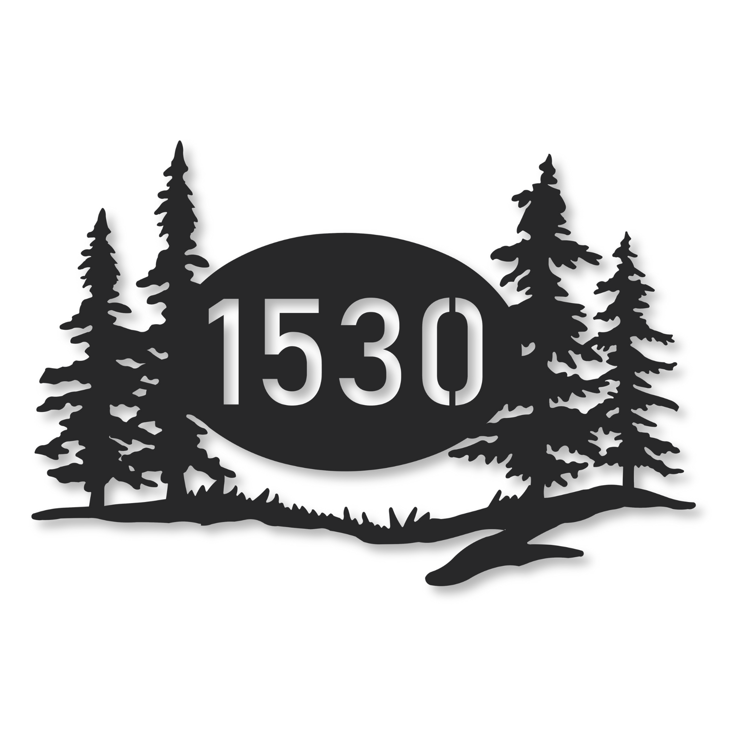 Nature Address Sign | Metal Address Plaque
