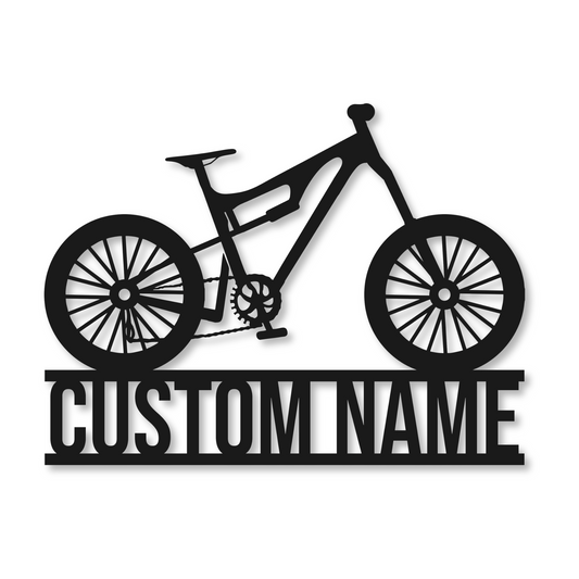 Bicycle Name Metal Sign | Kids Metal Sign | Bike Metal Sign