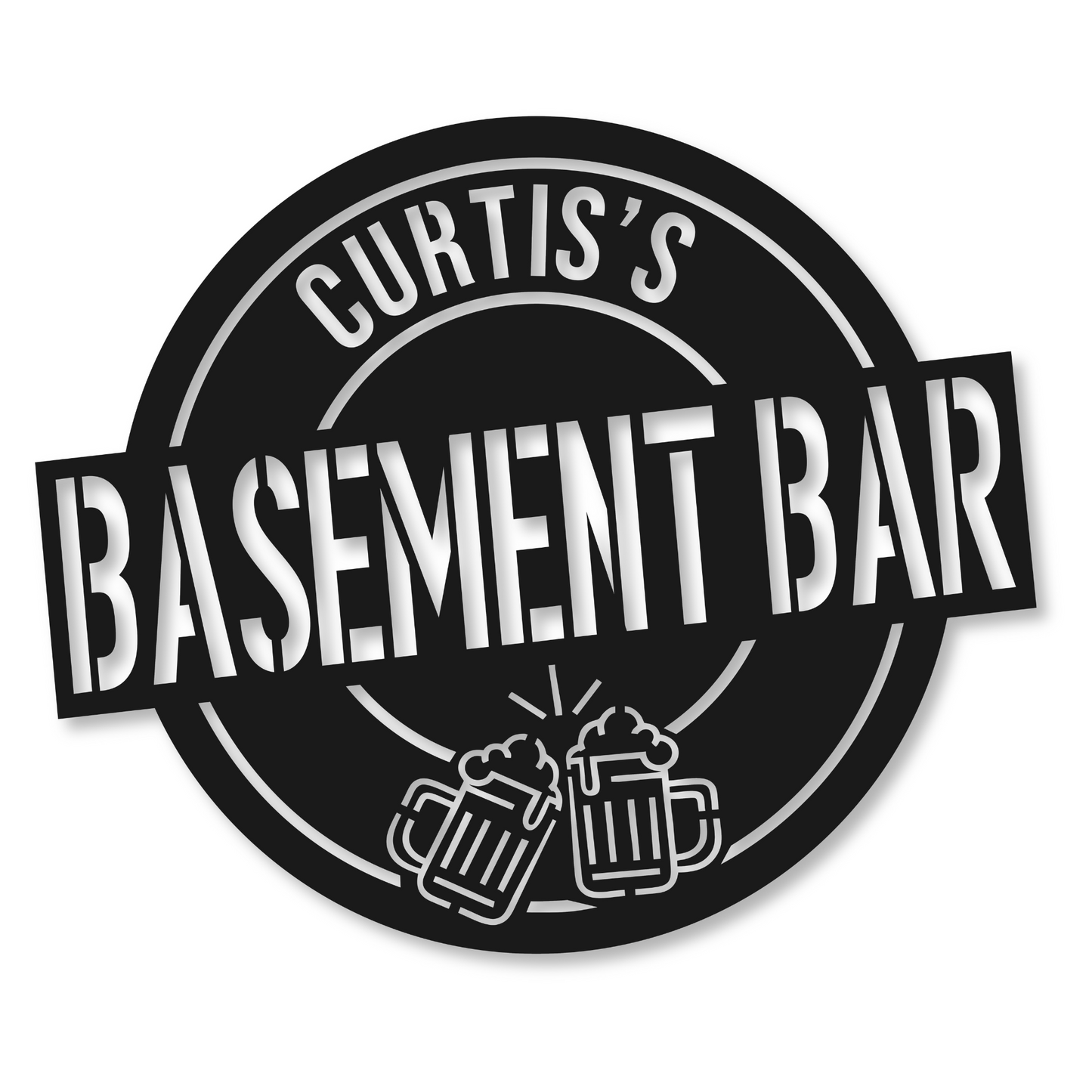 Personalized Bar Metal Sign | Metal Bar Custom Sign