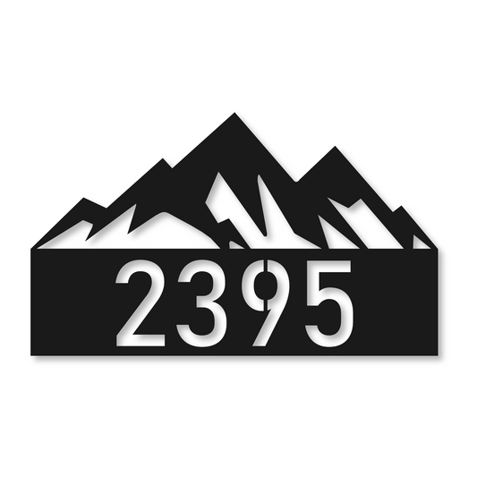 Mountain House Number Sign | Mountain Address Sign