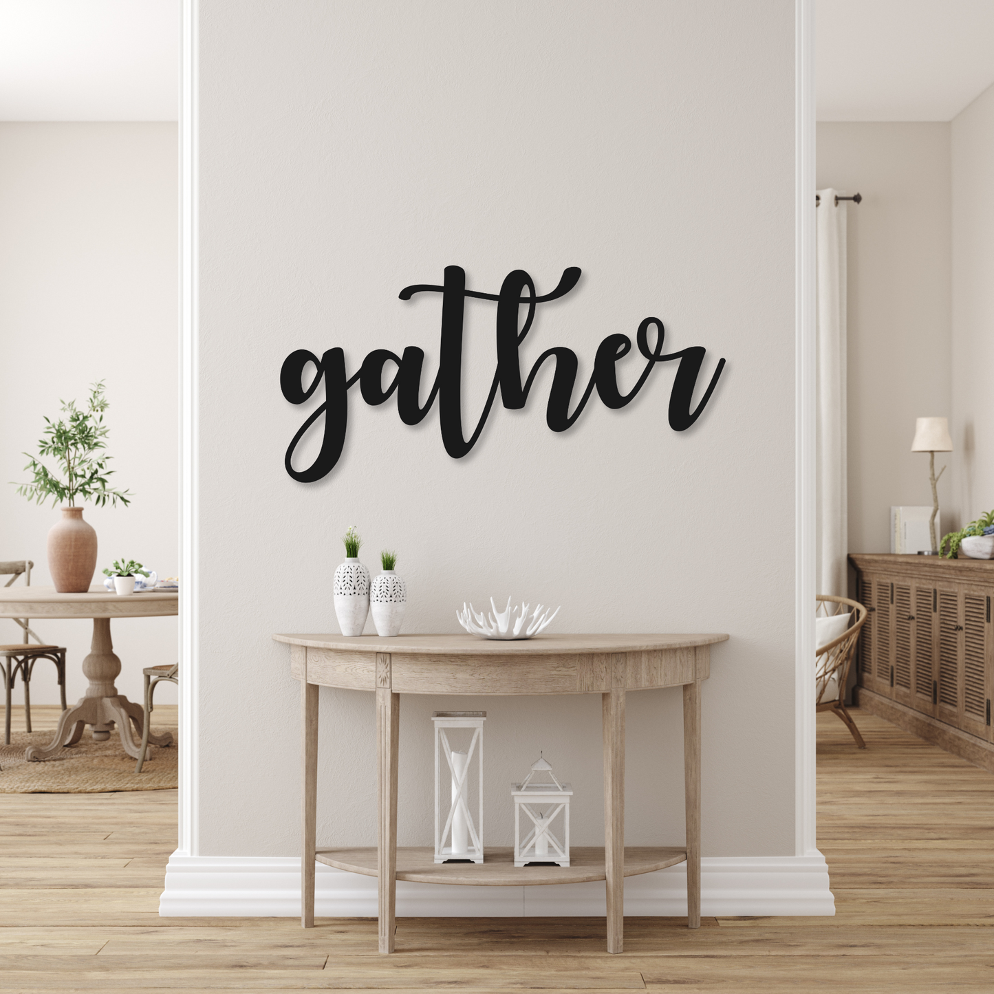 Gather Metal Decor | Home Decor Sign