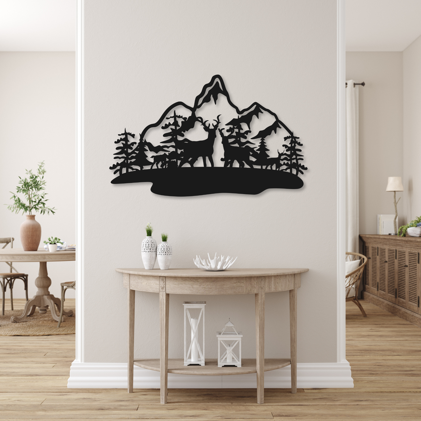 Mountain Metal Wall Art Sign | Home Decor