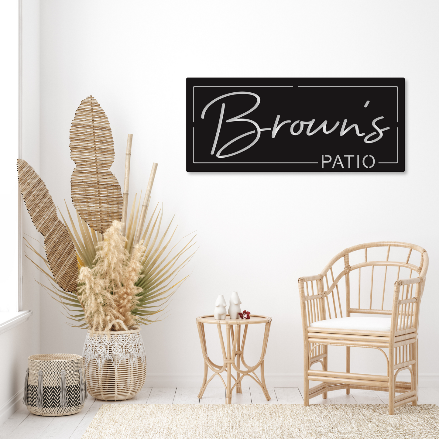 Personalized Patio Name Sign | Metal Patio Sign