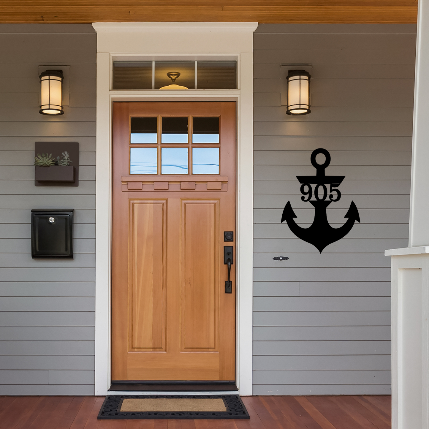 Anchor Address Sign | Metal Address Plaque