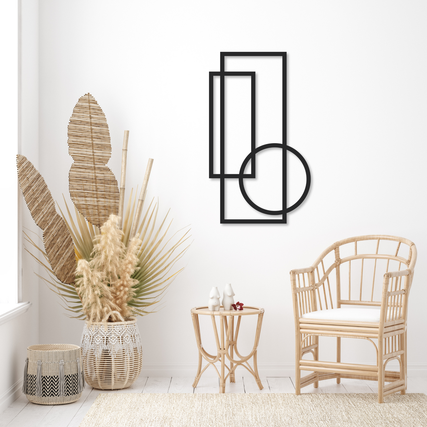 Modern Abstract Metal Wall Art | Steel Home Decor