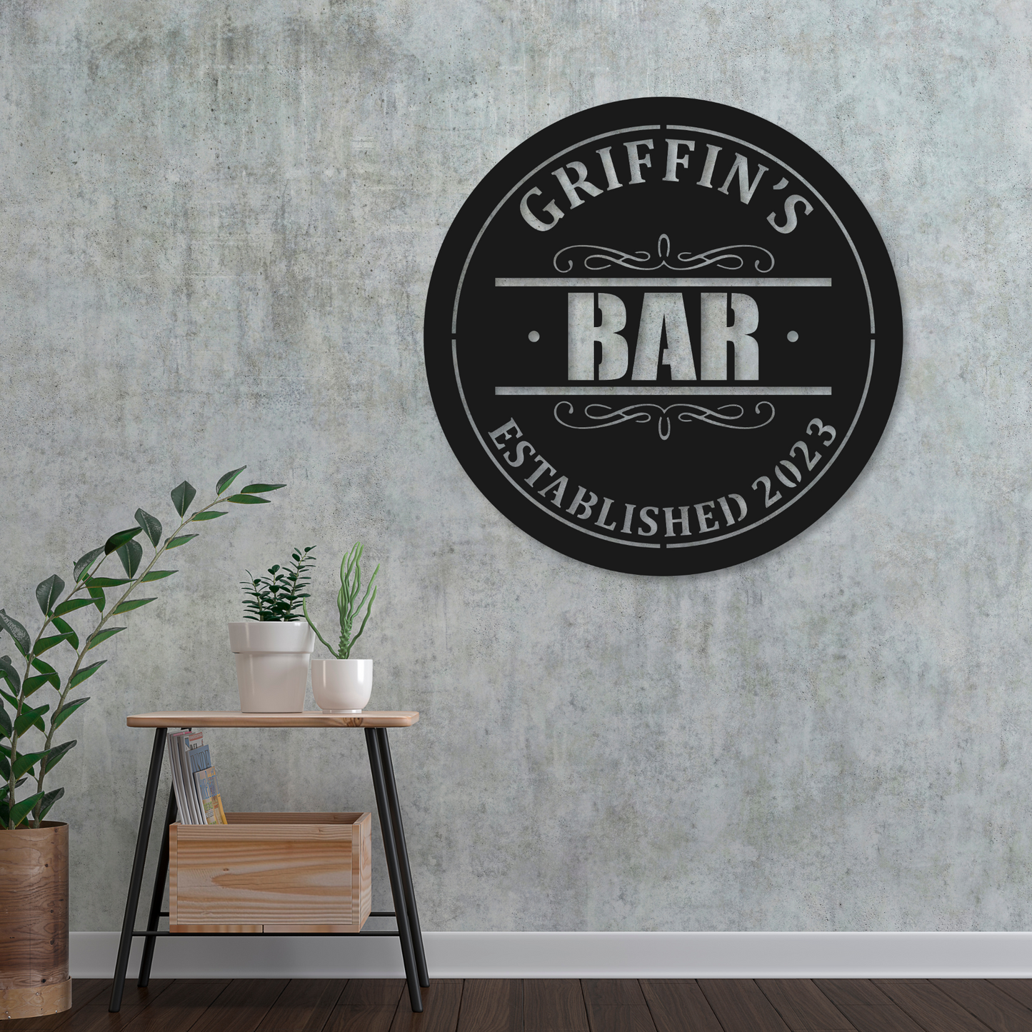 Personalized Bar Metal Sign | Metal Bar Custom Sign