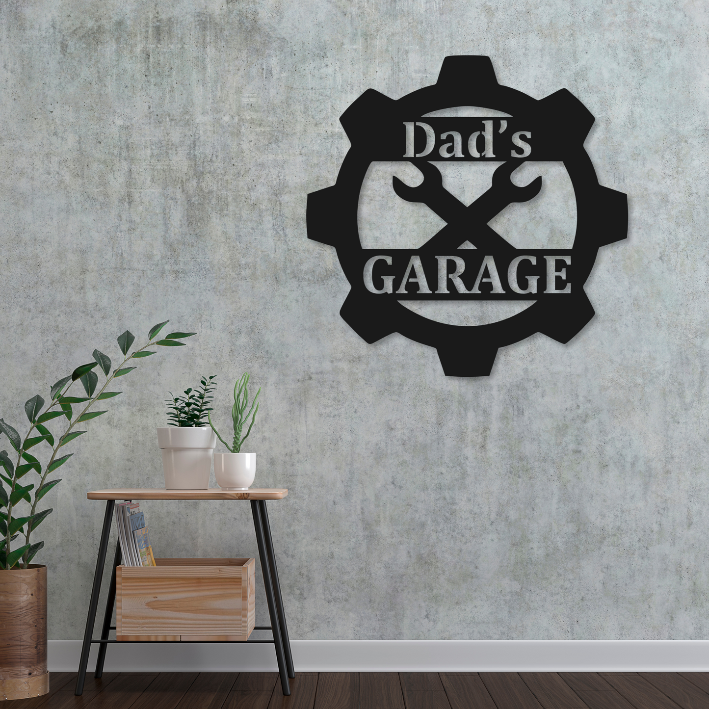 Personalized Garage Sign | Metal Garage Name Decor