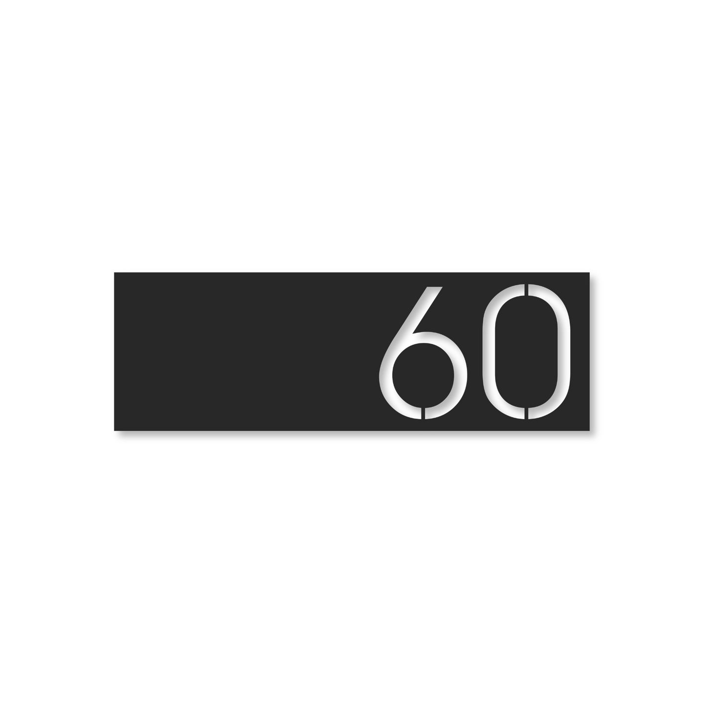 Solar Backlit Metal Address Sign / LED metal house numbers / House Number Plaque with Lighting