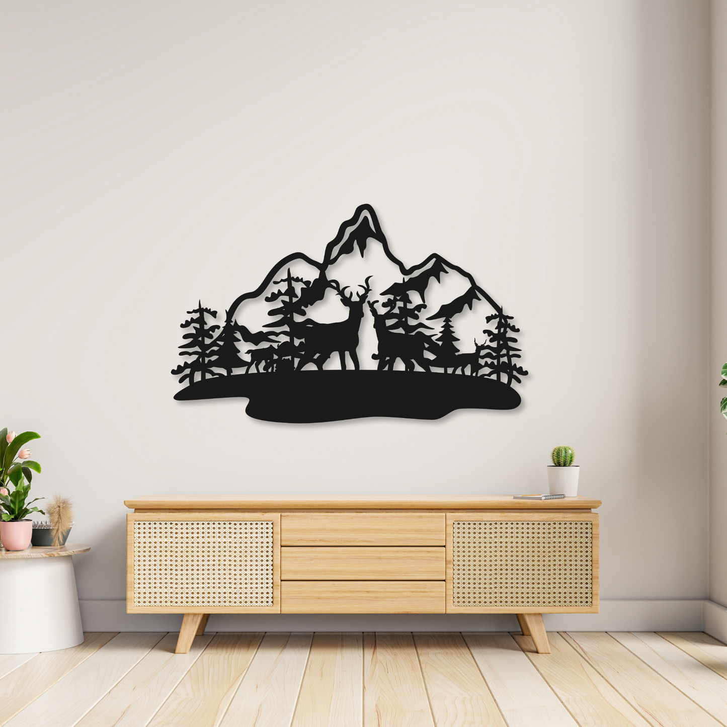Mountain Metal Wall Art Sign | Home Decor