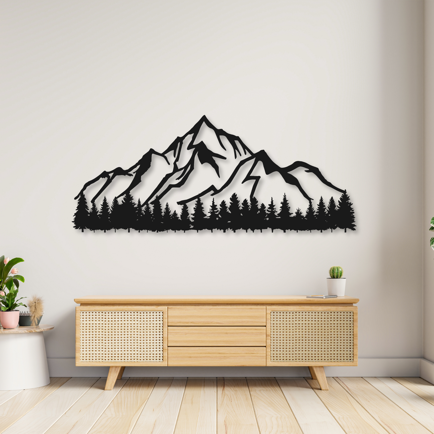 Mountain Metal Wall Art Sign | Home Decor