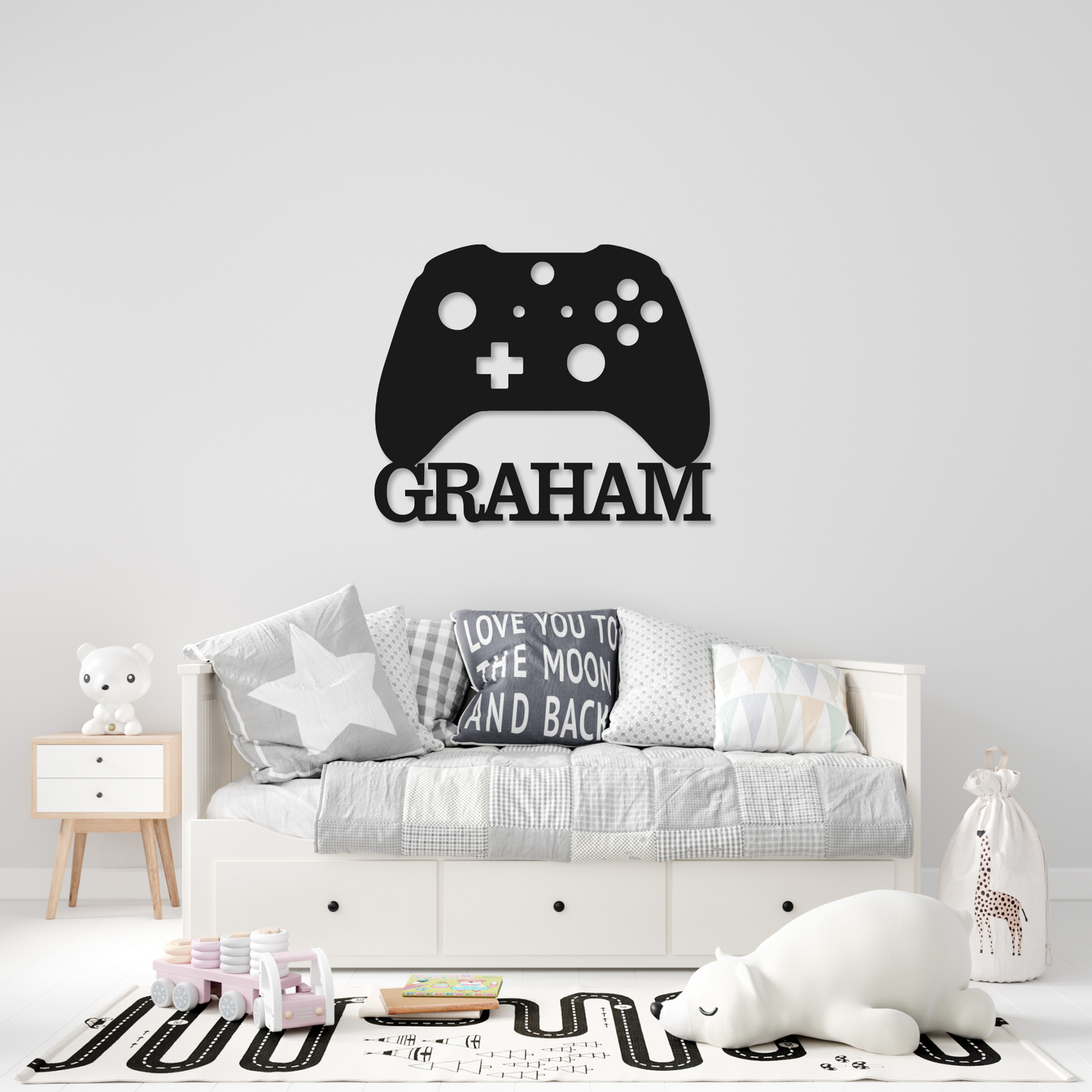 Personalized Controller Gamer Metal Sign | Gaming Home Decor