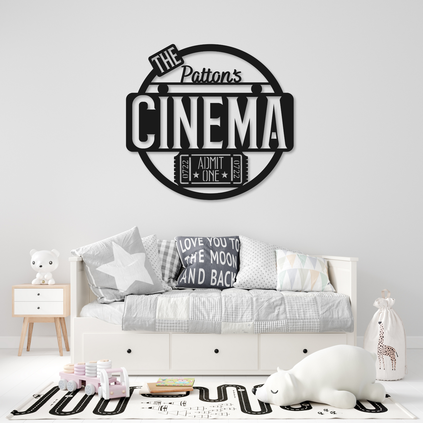 Personalized Home Theater Metal Sign | Cinema Home Decor