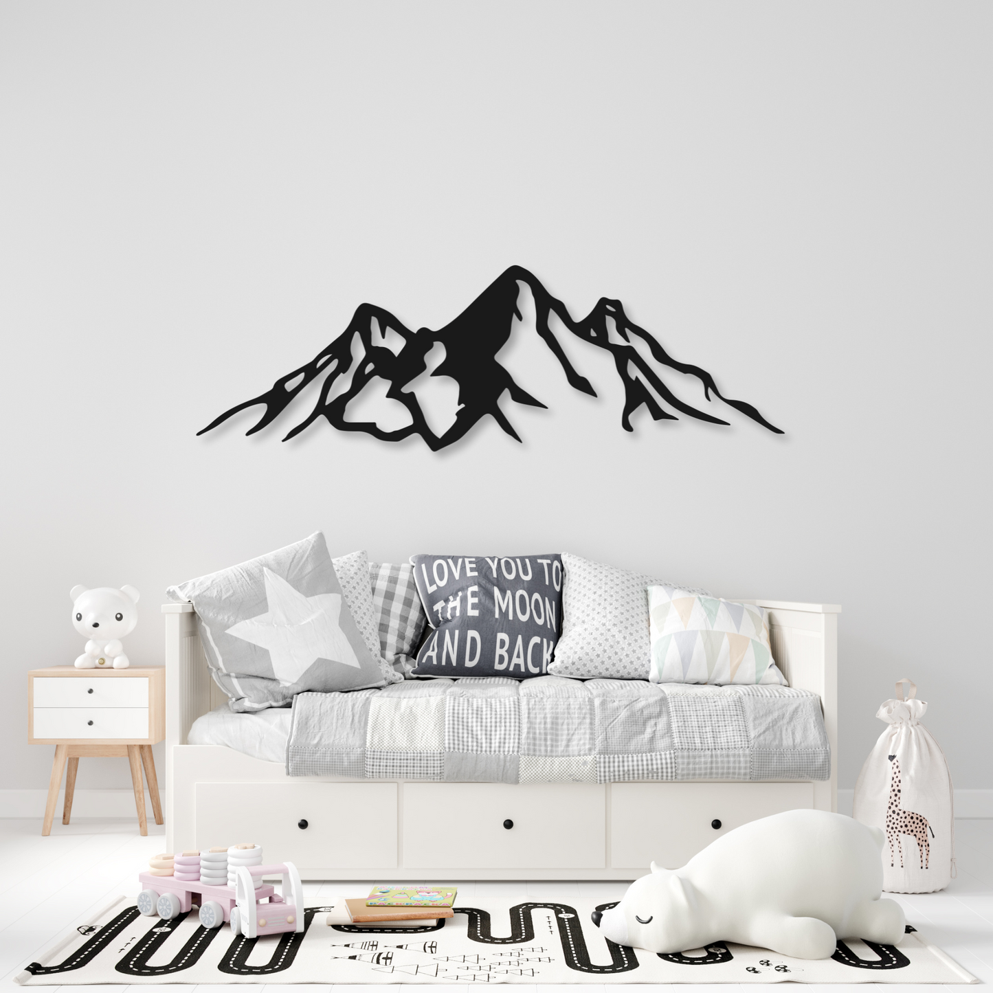 Mountain Metal Wall Art Sign | Home Decor