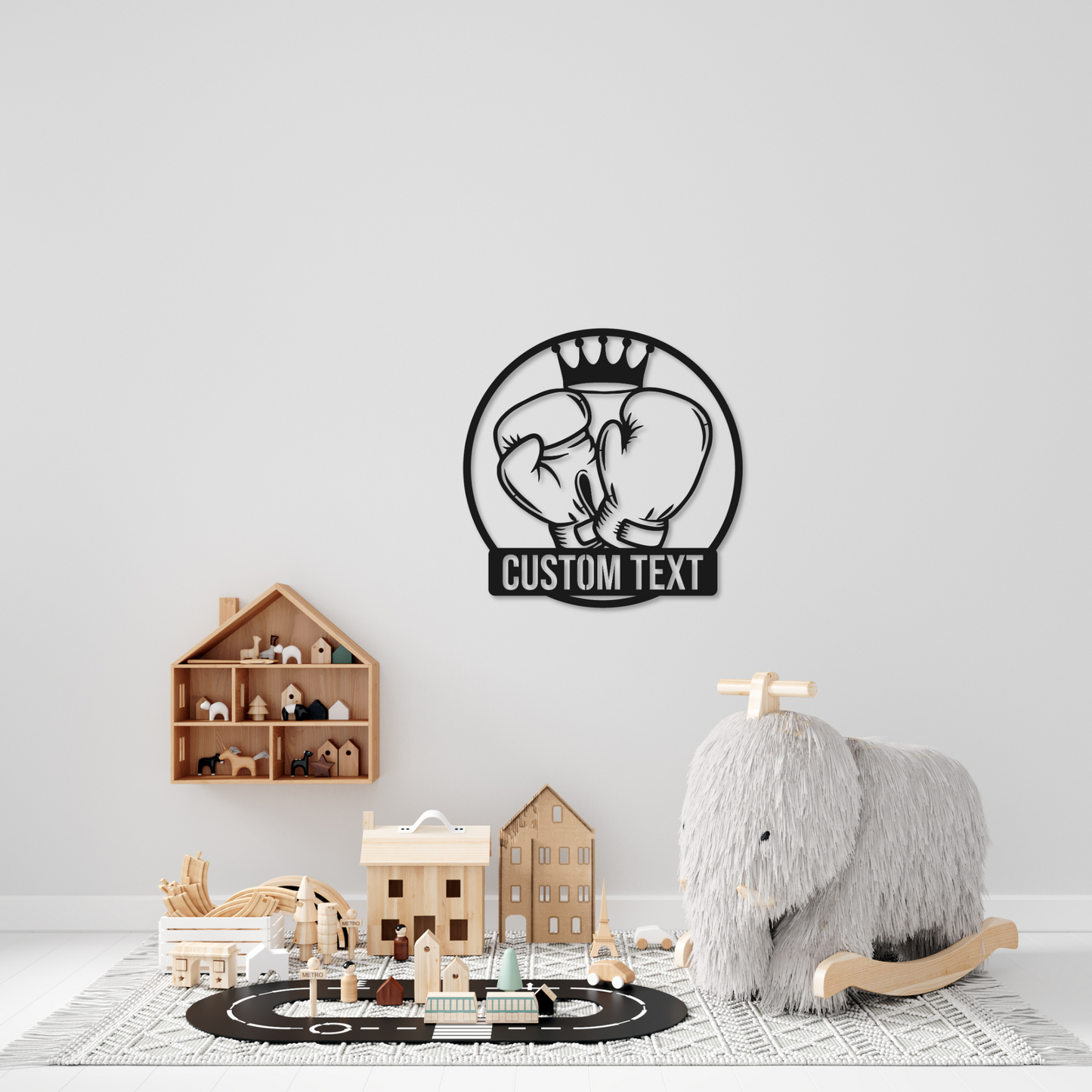 Boxing Name Metal Sign | Kids Metal Sign | Boxer Metal Sign