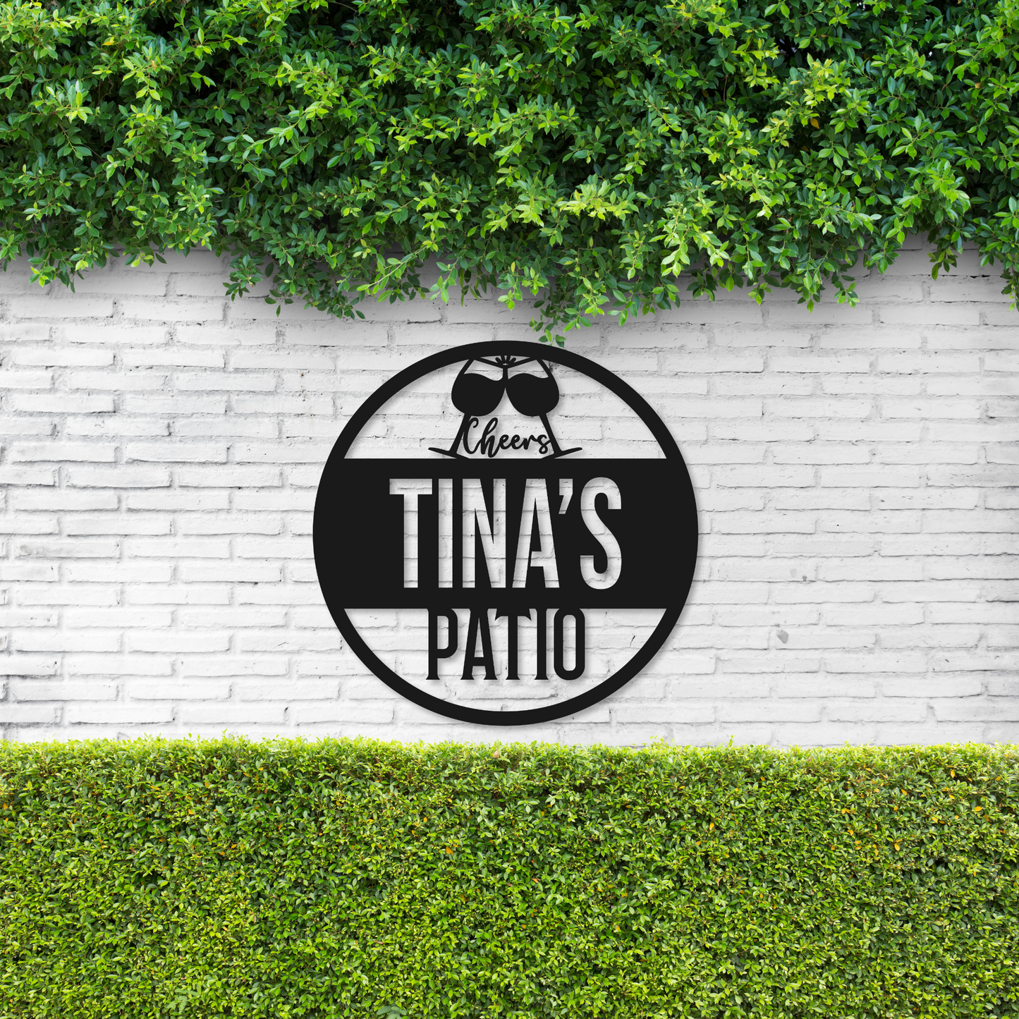 Personalized Patio Name Sign | Metal Patio Sign