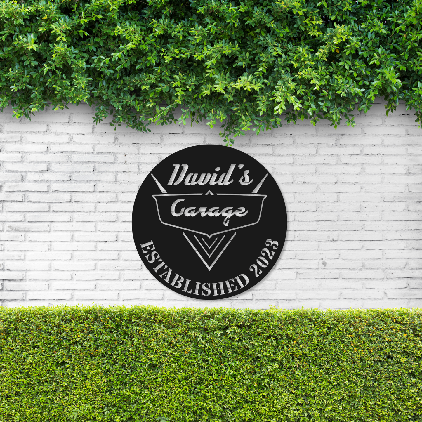 Personalized Garage Sign | Metal Garage Name Decor