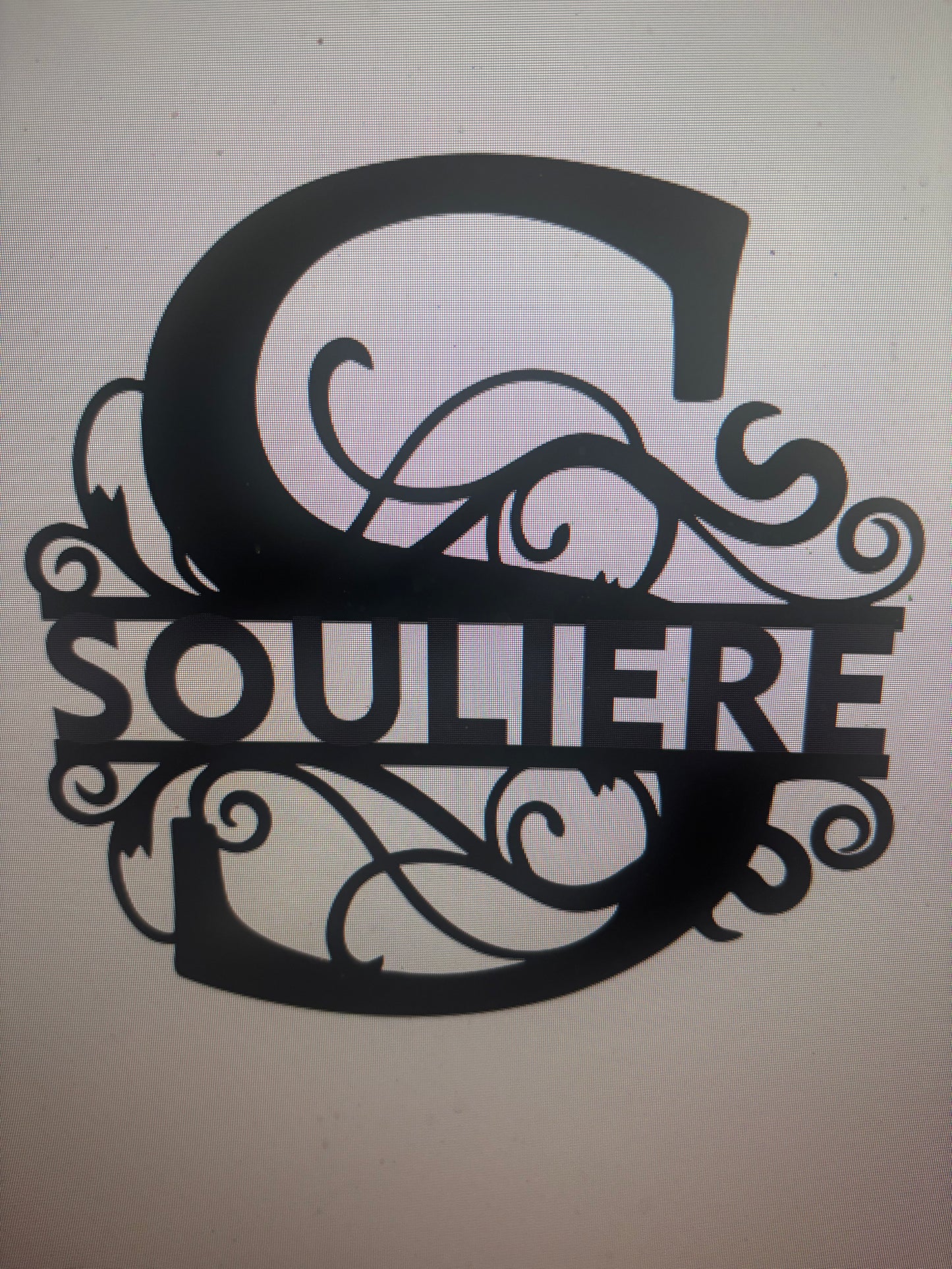 Custom 20” metal sign for Darlene