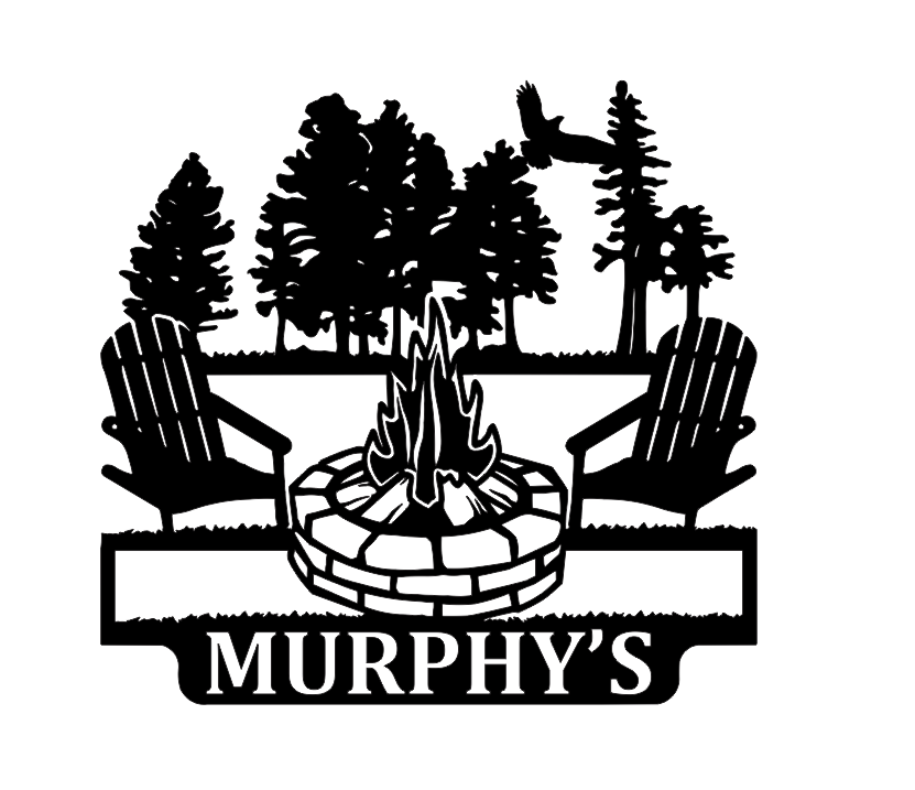 Custom 36" x 36" Metal sign for David