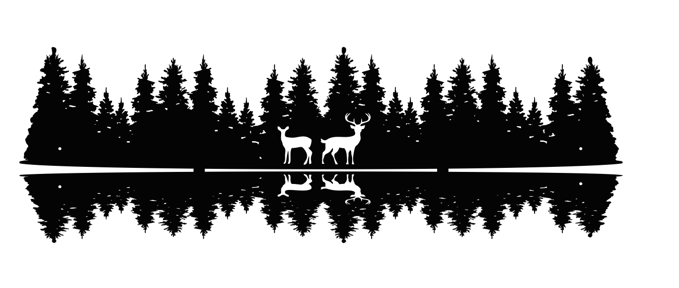 Custom 40 x 13" forest sign for David