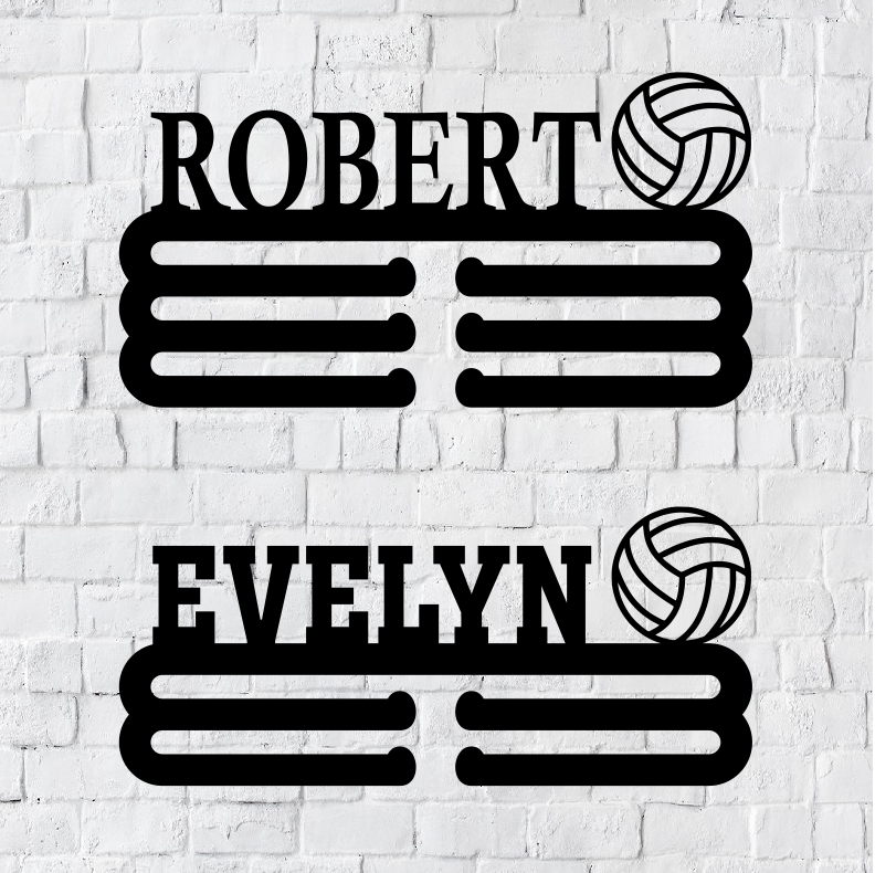 Personalized Volleyball Medal Holder | Volleyball Medal Holder