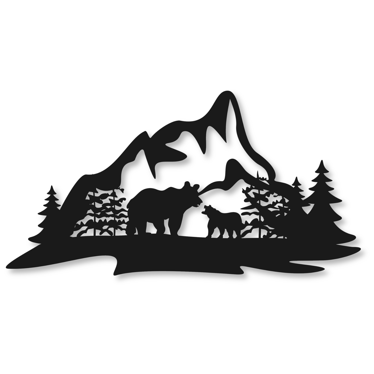 Mountain Metal Wall Art Sign | Home Decor