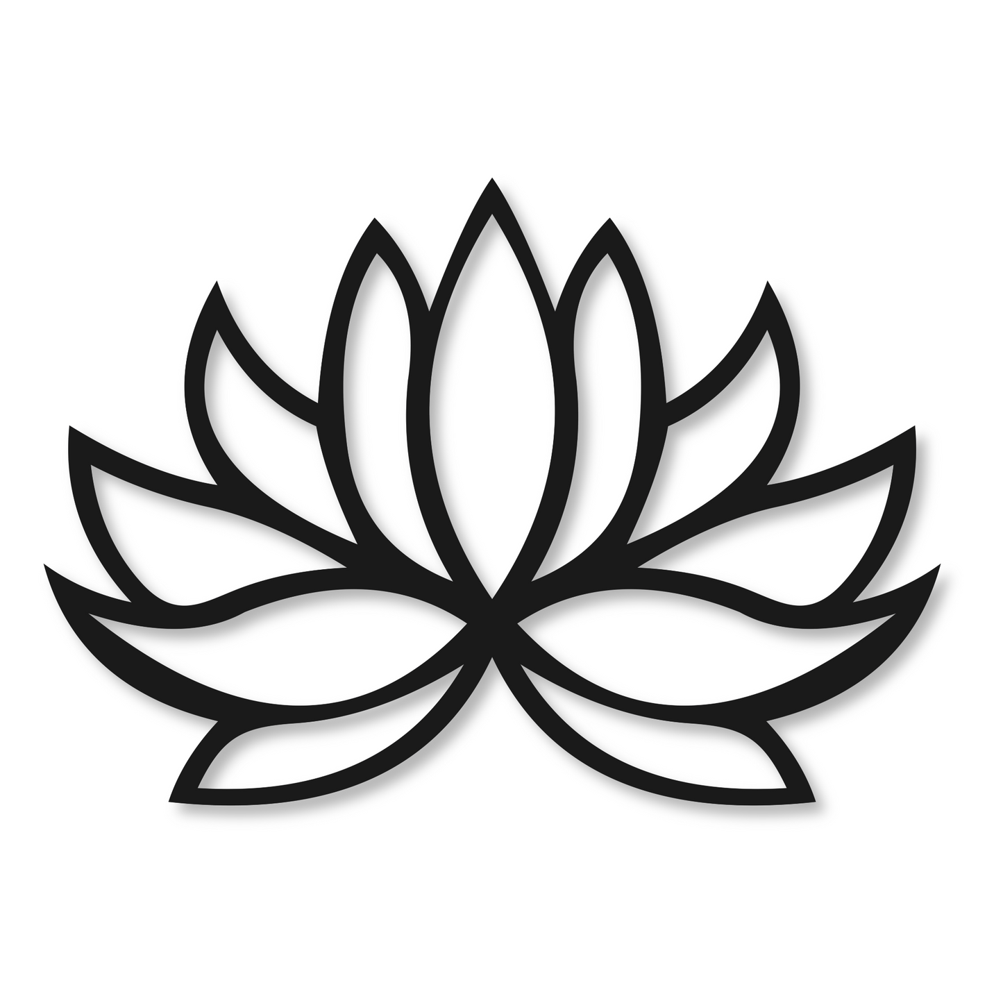 Lotus Metal Wall Art | Metal Lotus Sign