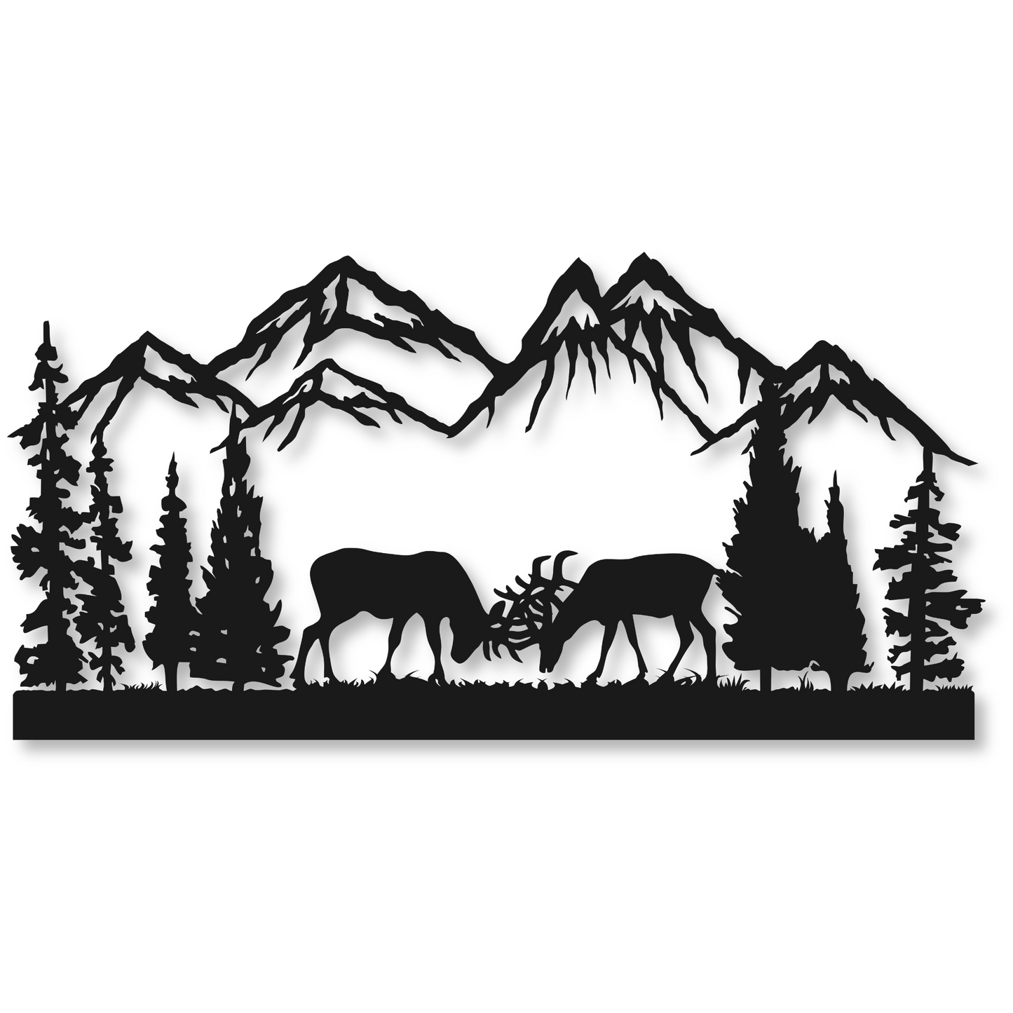 Mountain Metal Wall Art Sign | Home Decor