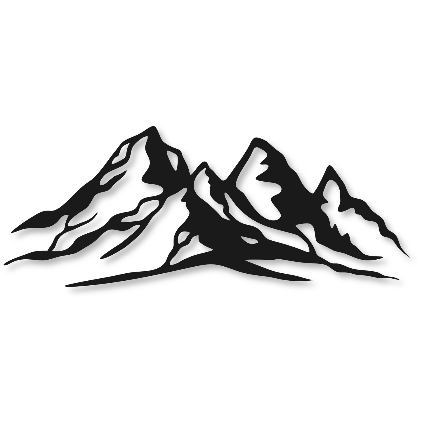 Mountain Metal Wall Art Sign | Home Decor