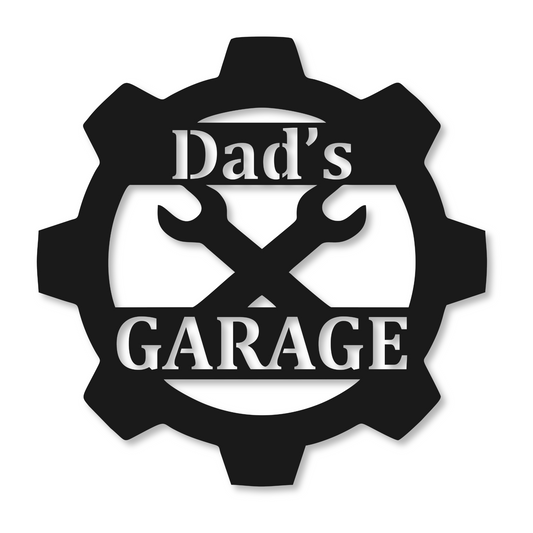 Personalized Garage Sign | Metal Garage Name Decor