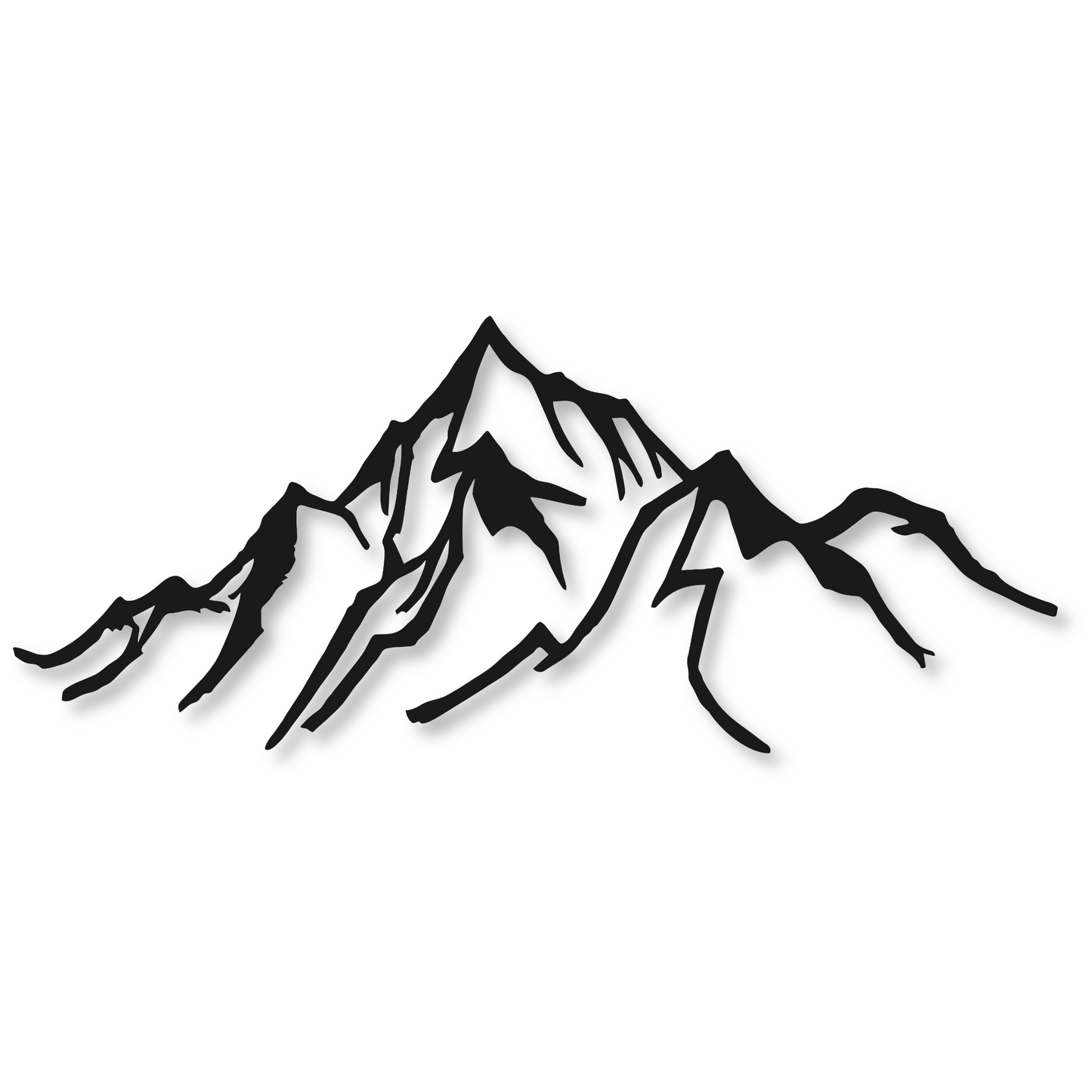 Mountain Metal Wall Art Sign | Home Decor