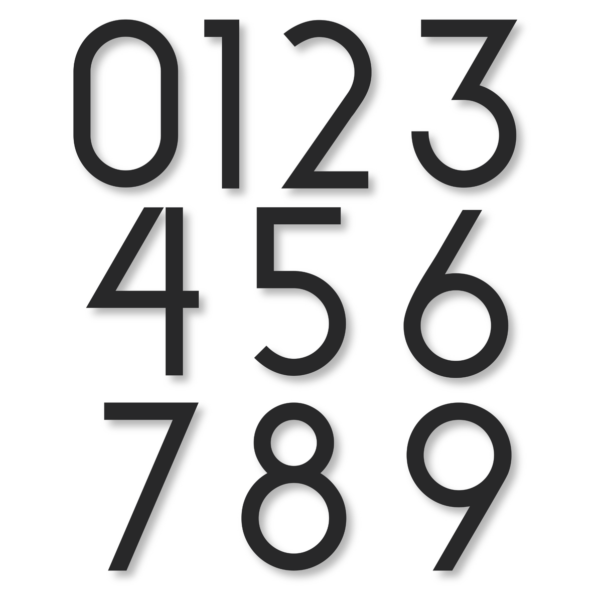Address Numbers Small Individual Address Numbers | Metal Address Numbers – Daloutier