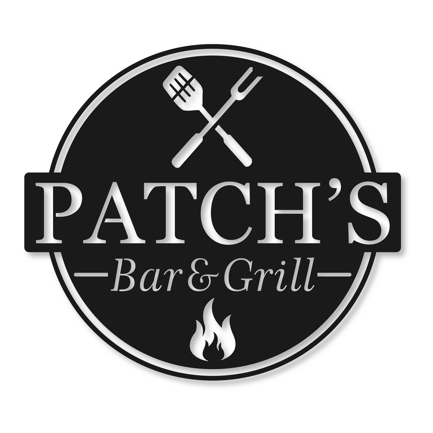 Personalized Bar & Grill Metal Sign | Metal Bar Custom Sign