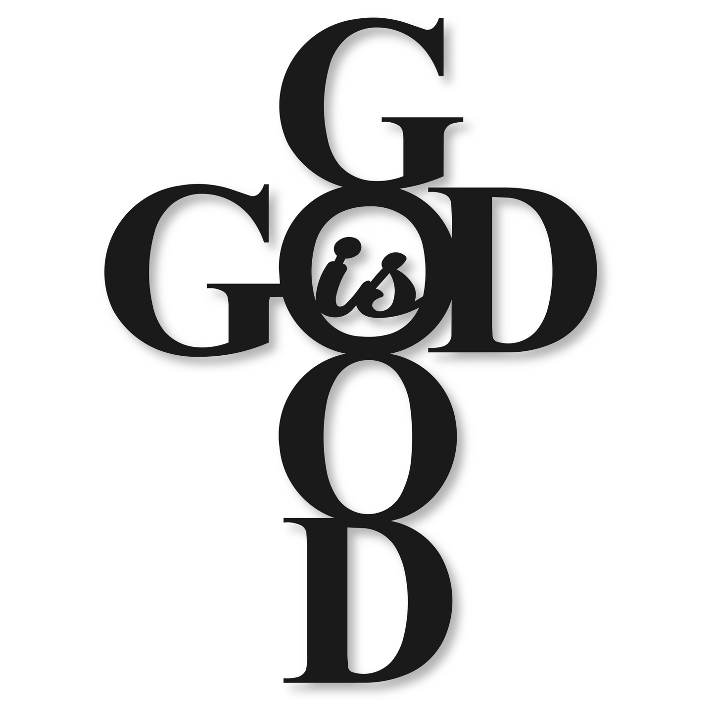 God is Good Metal Sign | Metal Home Decor