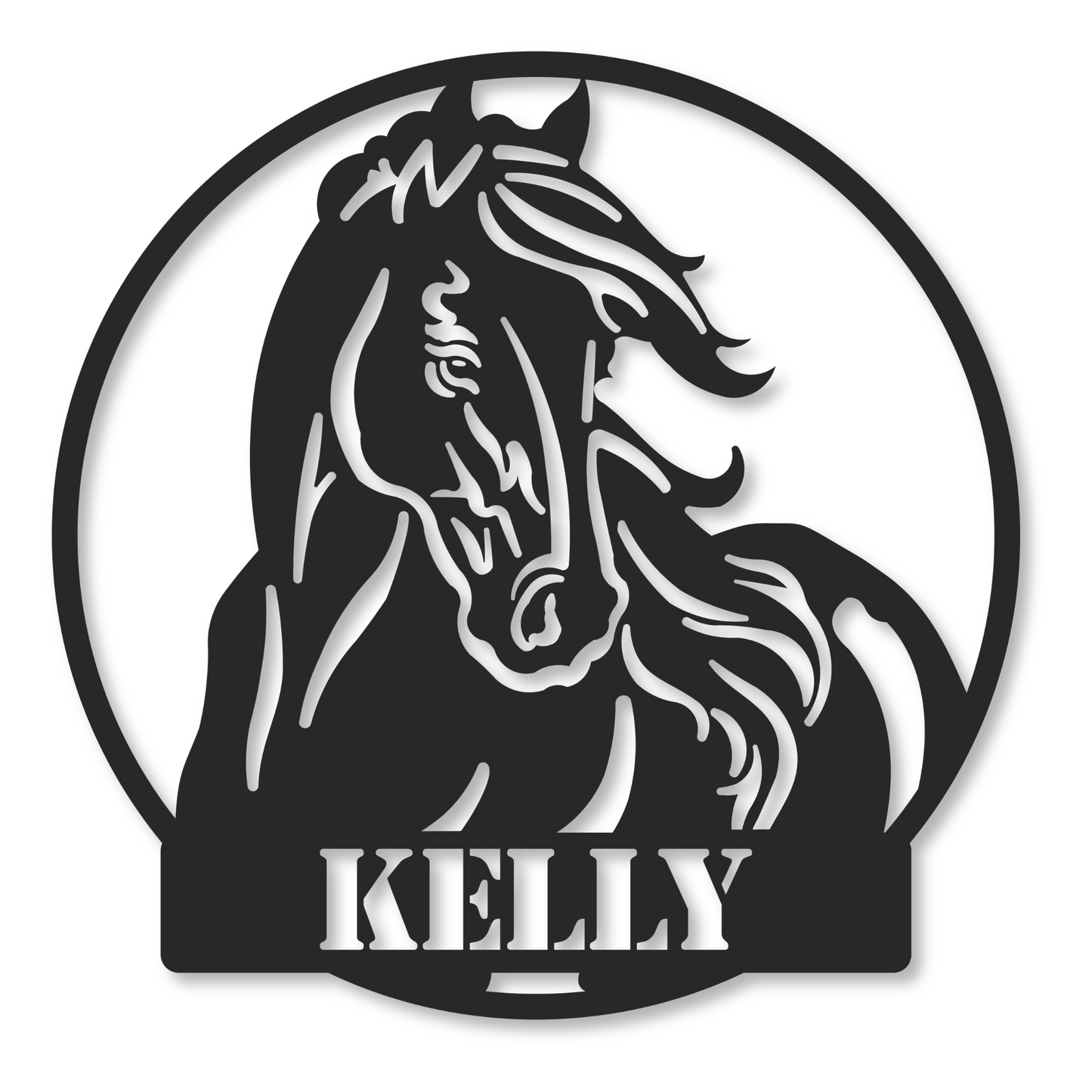 Horse Name Metal Sign | Horse Metal Sign | Nature Metal Sign