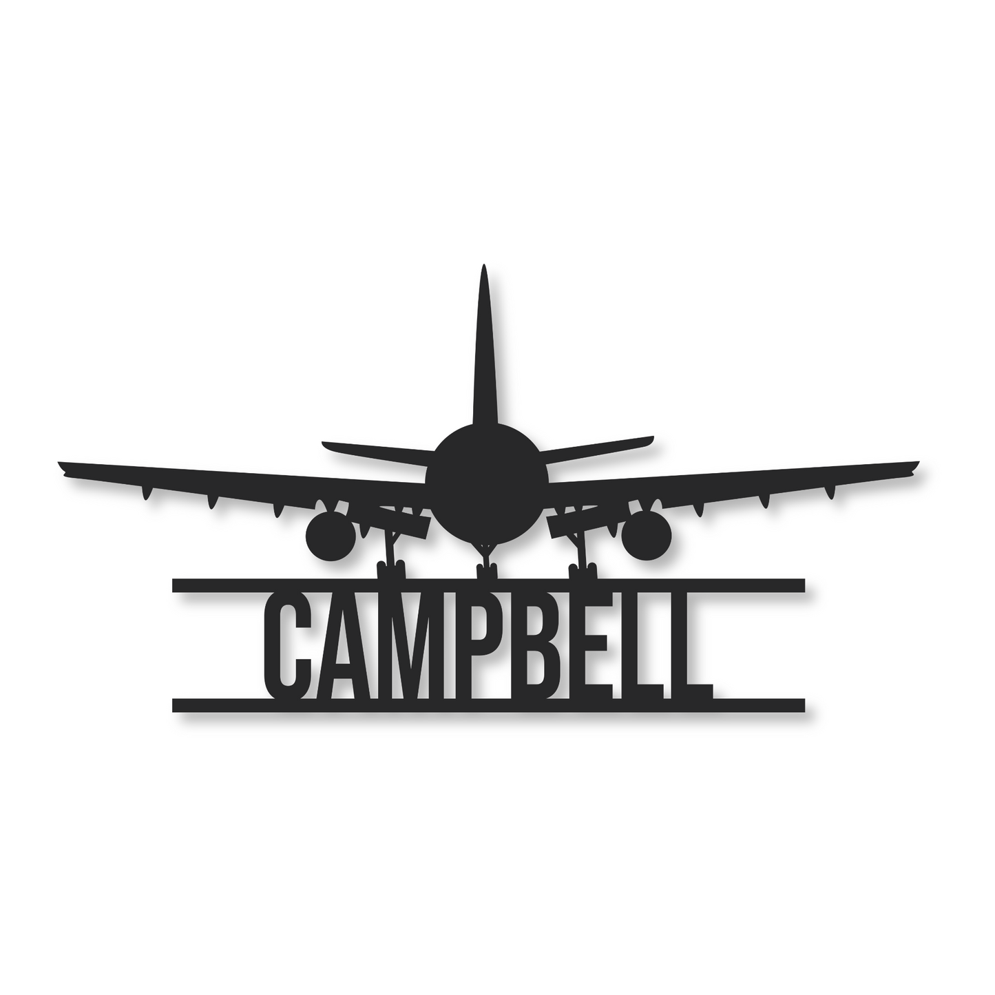 Airplane Name Metal Sign | Kids Metal Sign | Plane Metal Sign