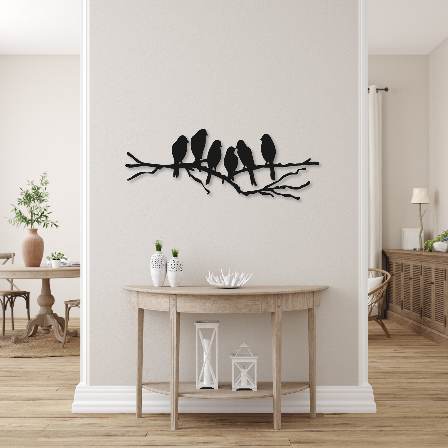 Birds on Branch Metal Decor | Birds on Branch Wall Art