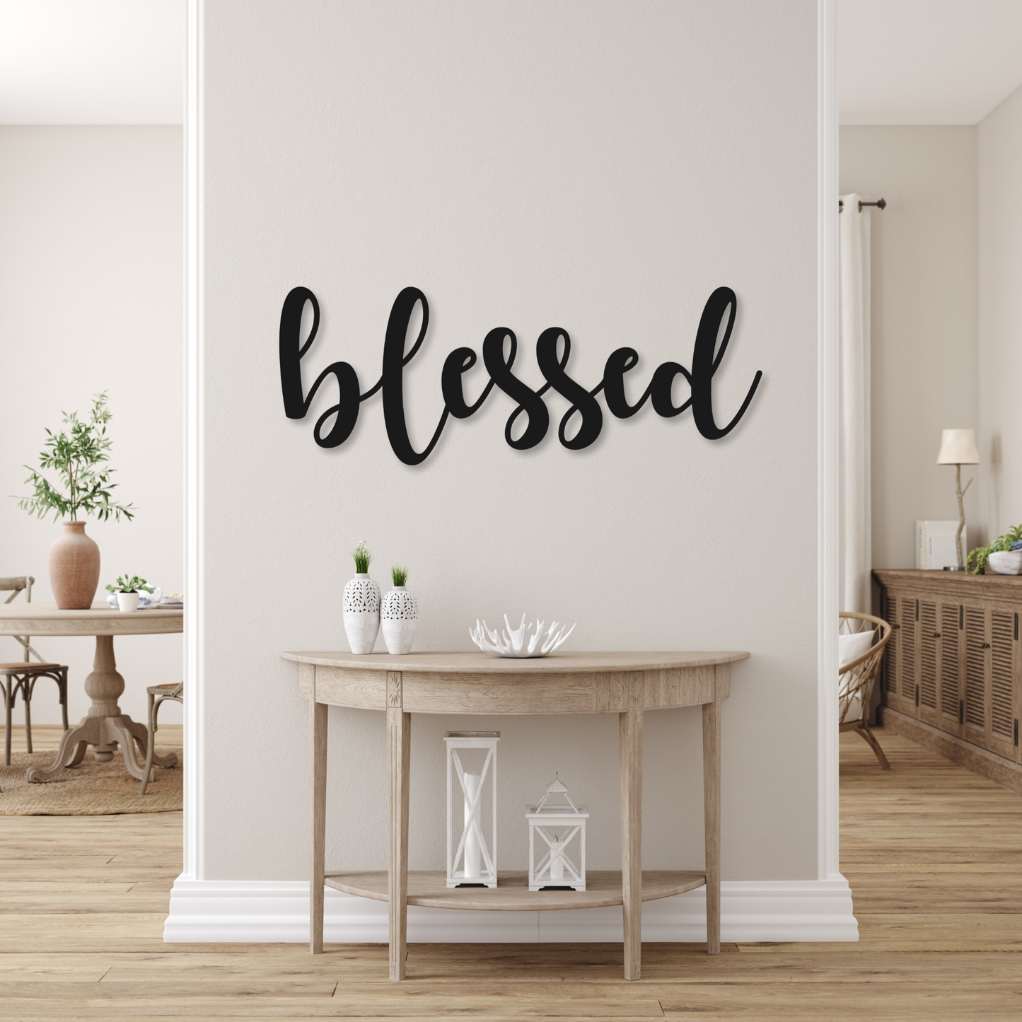 Blessed Metal Decor | Home Decor Sign