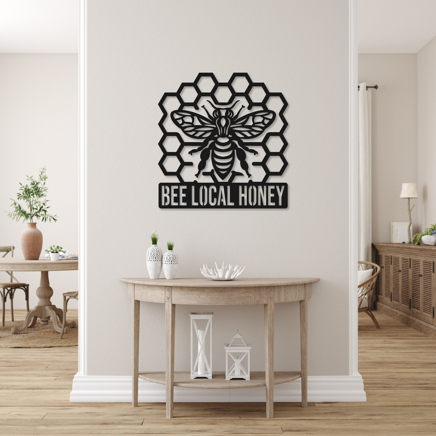 Bee Hive Name Metal Sign | Bee Metal Sign | Nature Metal Sign