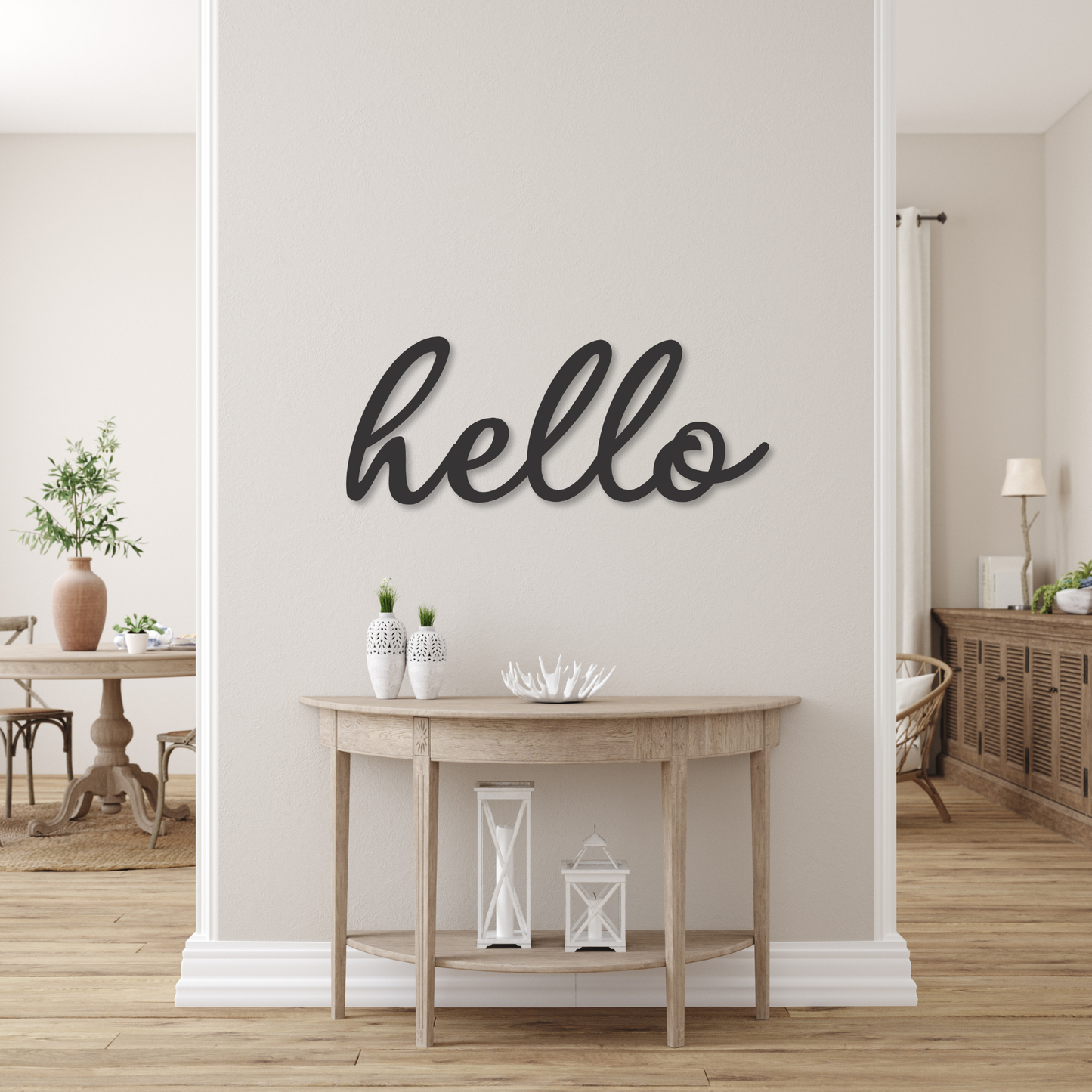 Hello Metal Decor | Metal Decor Sign