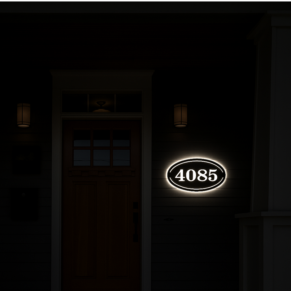 Solar Backlit Sign Solar Address Signs – Daloutier