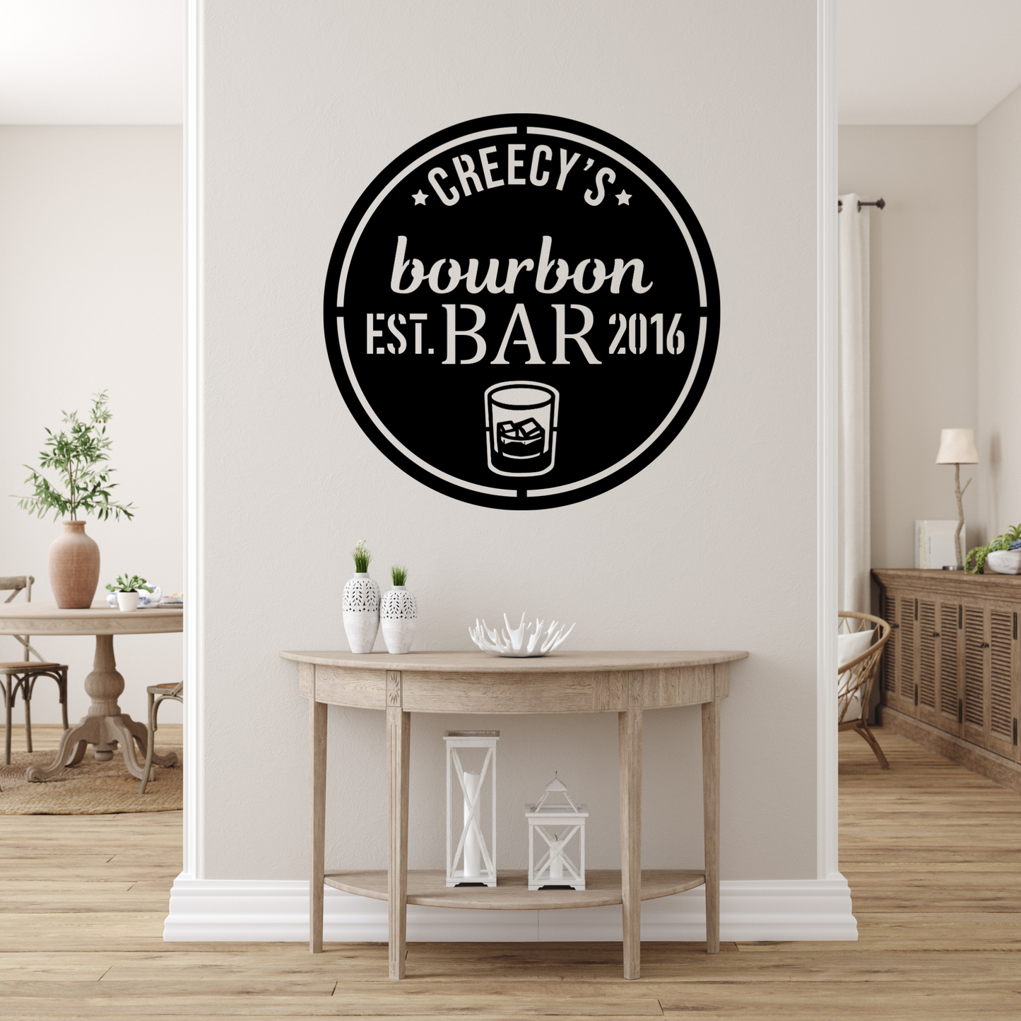 Personalized Bar Metal Sign | Metal Bar Custom Sign