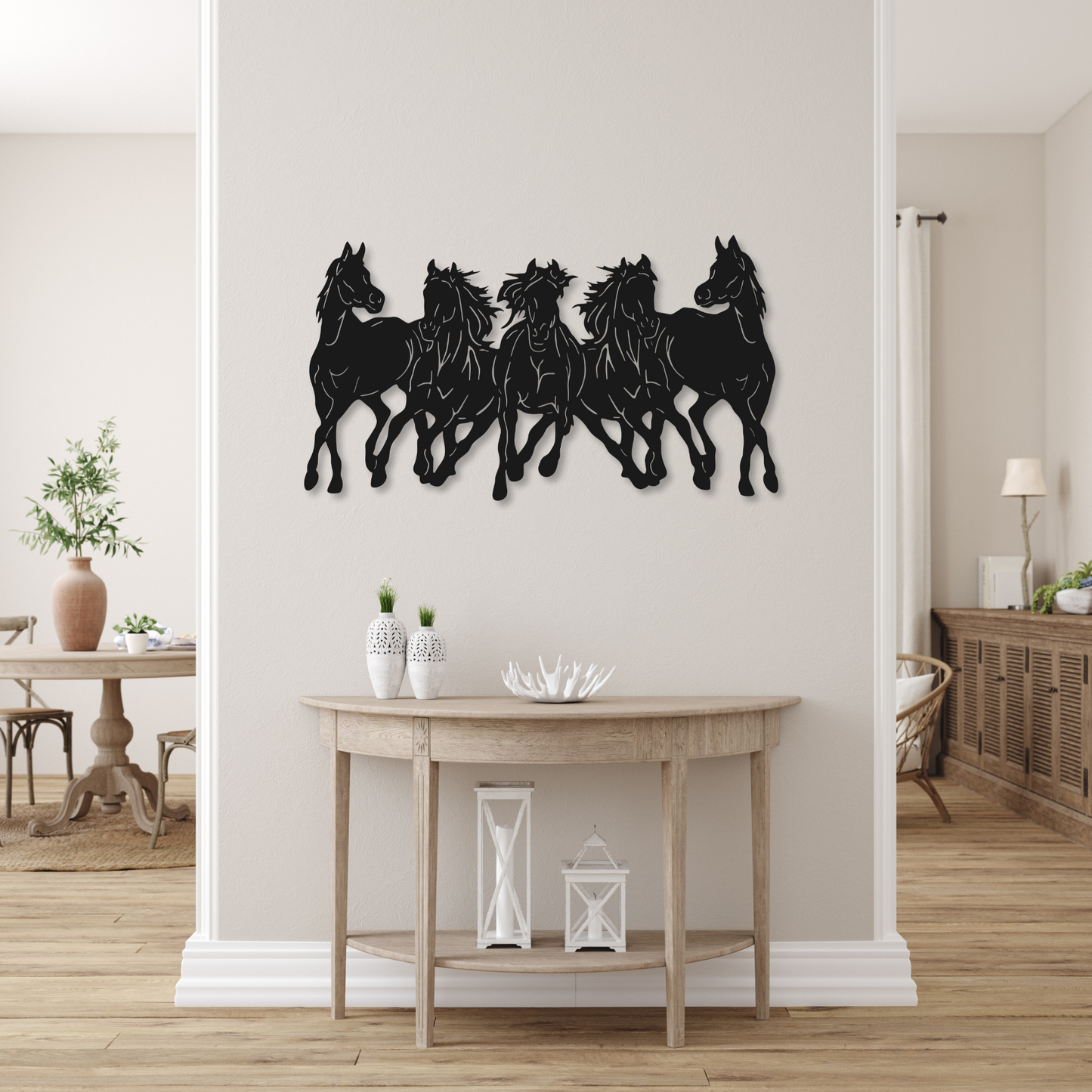 Horses Metal Sign Wall Art | Metal Horse Name Sign