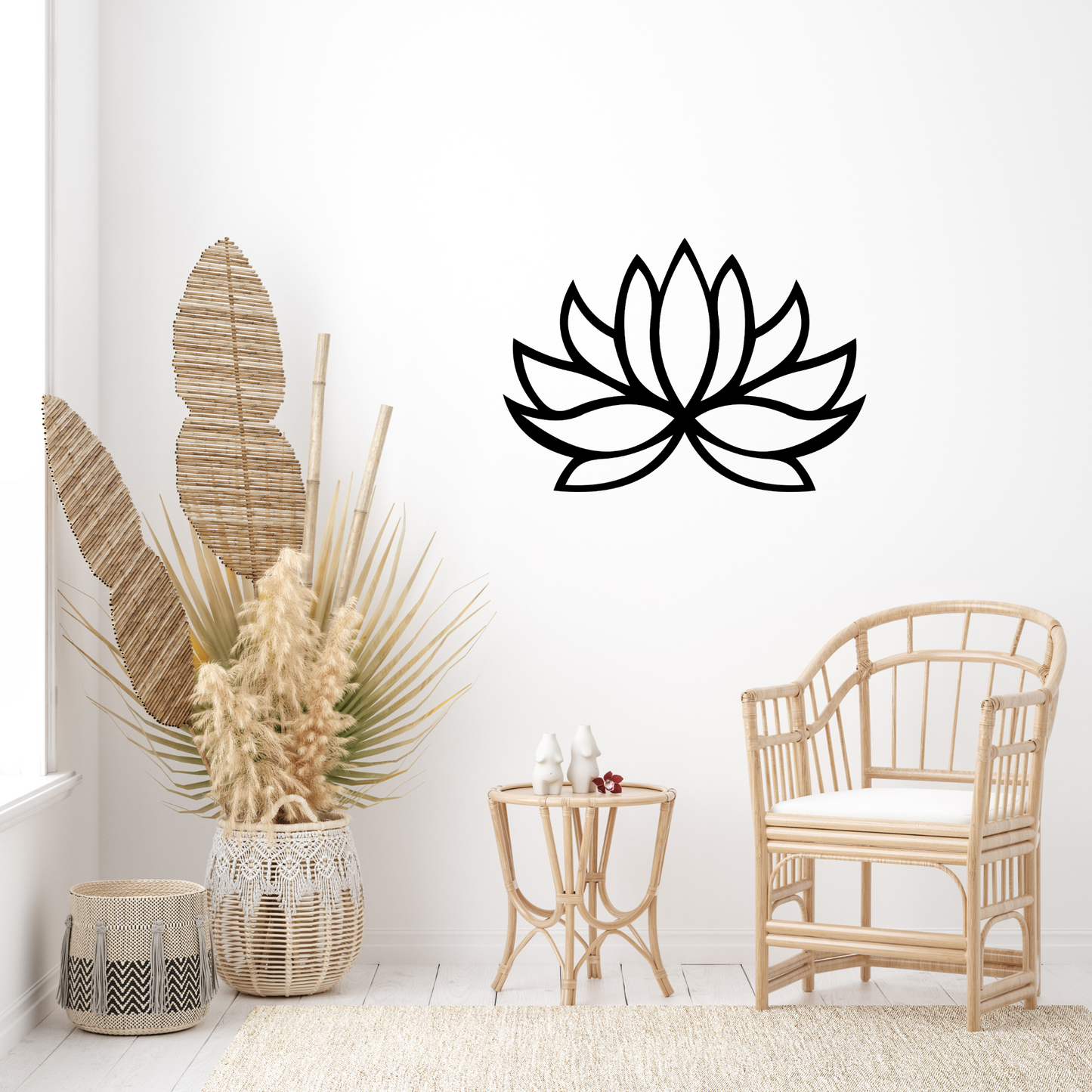 Lotus Metal Wall Art | Metal Lotus Sign