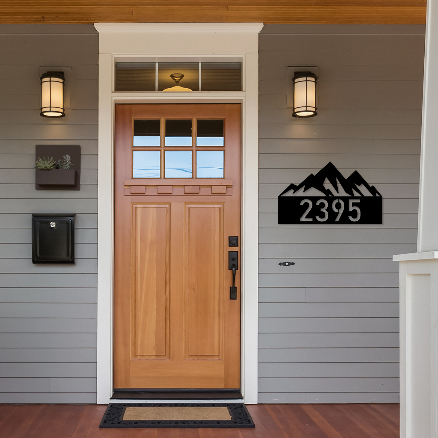 Mountain House Number Sign | Mountain Address Sign