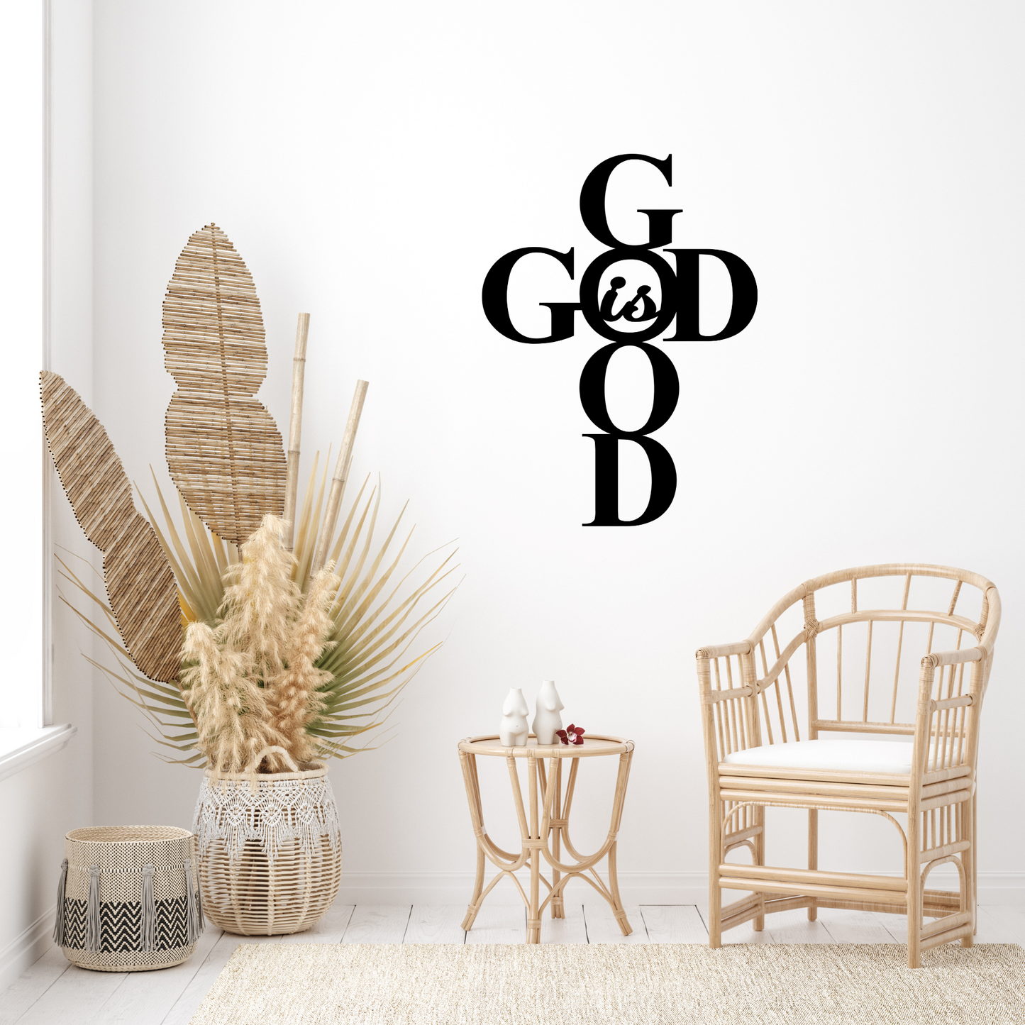 God is Good Metal Sign | Metal Home Decor