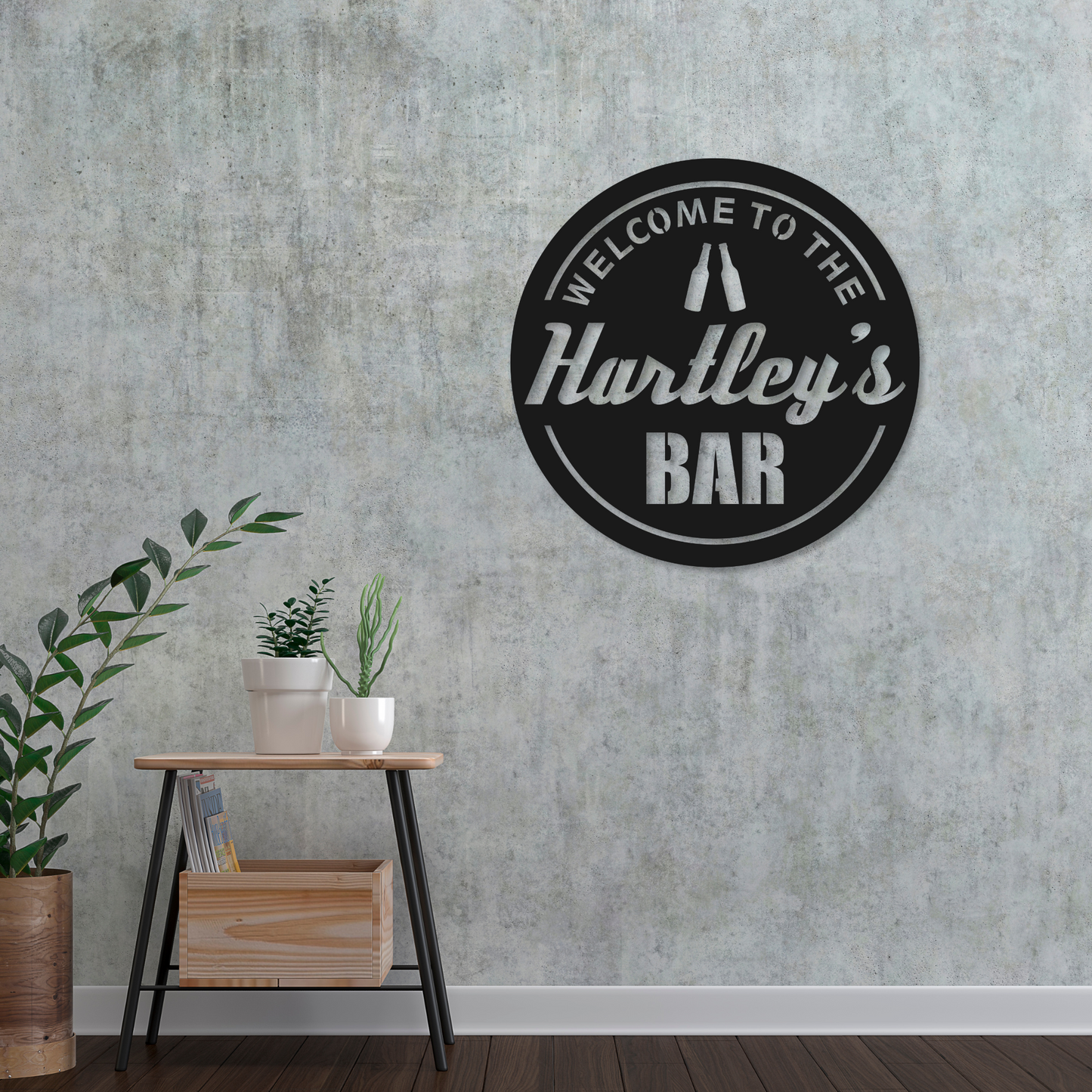 Personalized Bar Metal Sign | Metal Bar Custom Sign