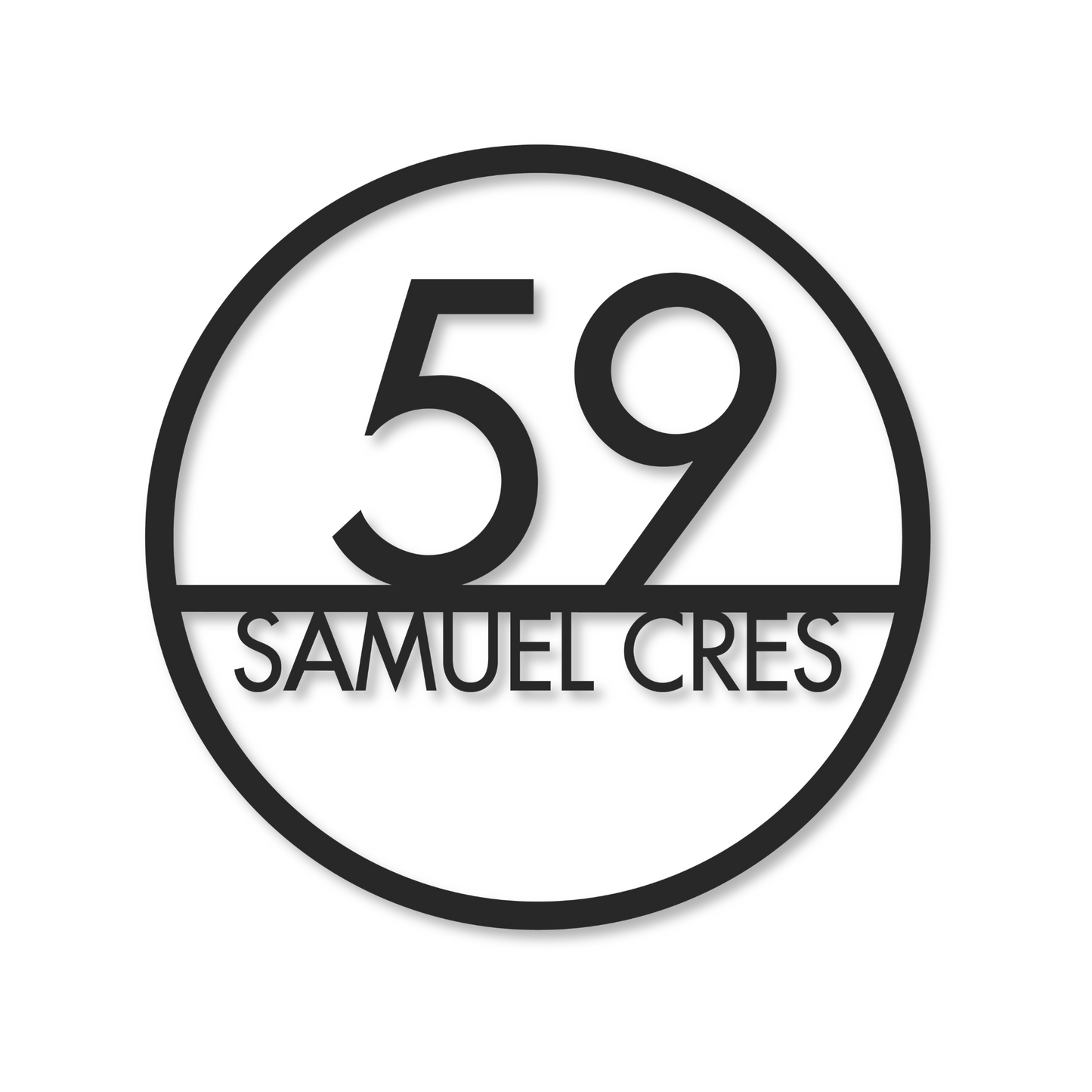 Solar Backlit Metal Address Sign / LED metal house numbers / House Number Plaque with Lighting